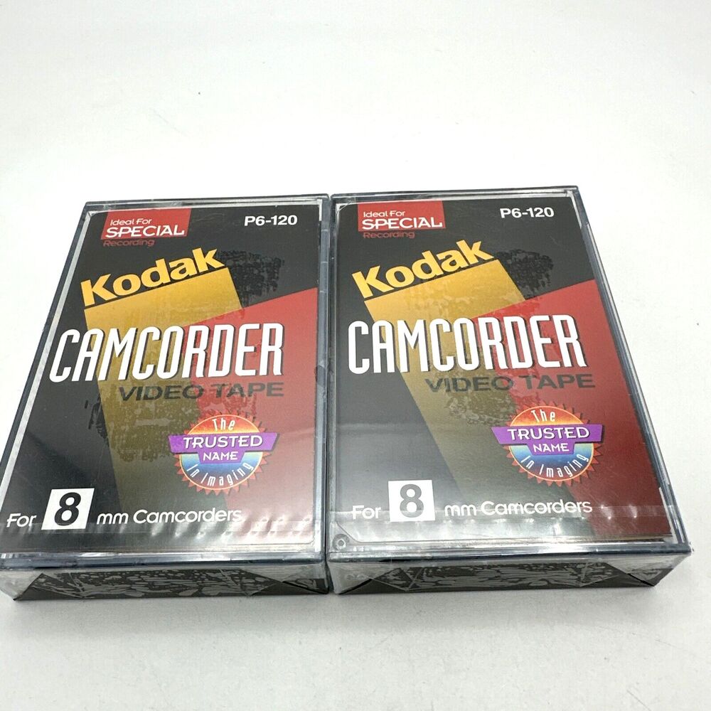 Kodak 8MM P6-120 Video Cassette Tape Camcorder- NEW SEALED